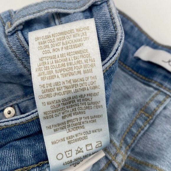 Joe's Jeans Boyfriend Slim Ankle Jeans Distressed Faded Manila Blue Stretch Size - Picture 15 of 16